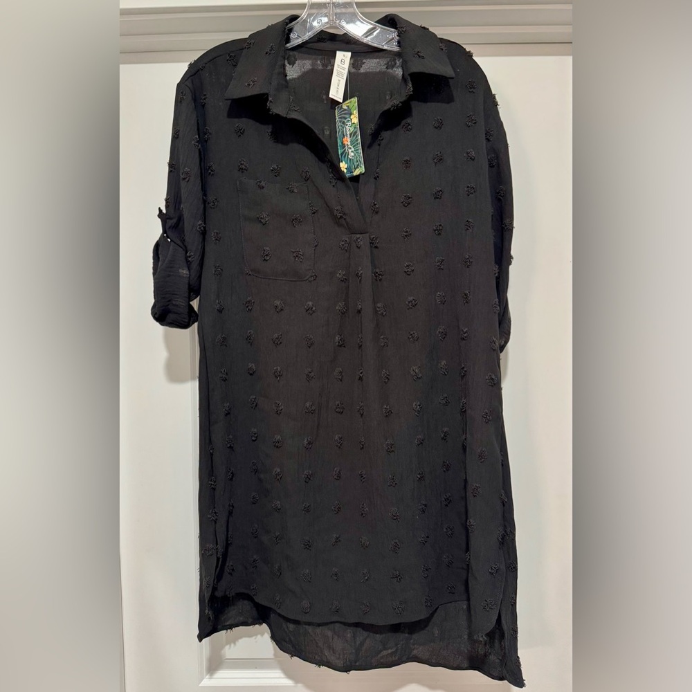 Blooming Jelly Swiss Dot Swim Coverup Size Small NWT